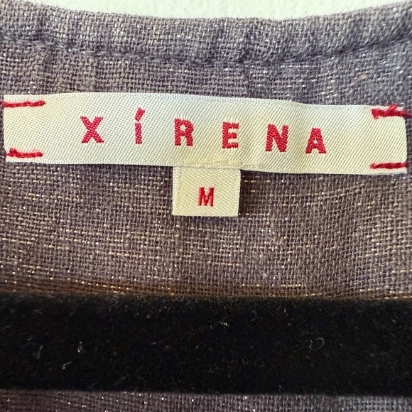 Xirena Grey Silver Metallic Blouse - Picture 3 of 4